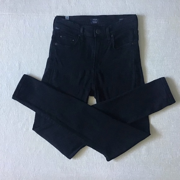 Citizen of Humanity Rocket High Rise Skinny Jeans Woman’s Size 25 in Black - Picture 13 of 13